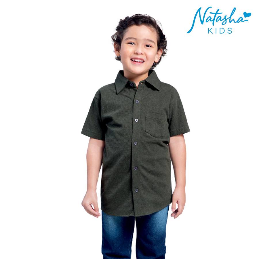 Canuv Kid's Boys Fatigue Button Down Shirt
Shortsleeves Polo - Natasha Kids