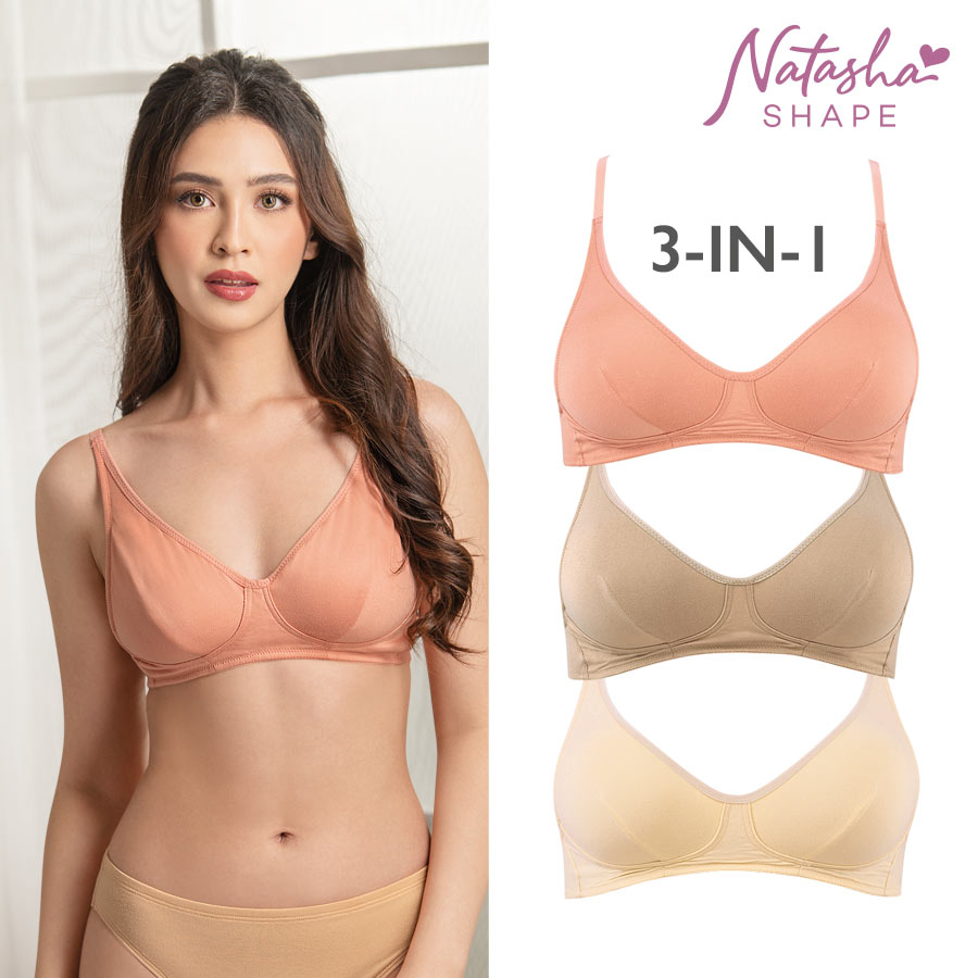 Averyjoy Ladies' 3 In 1 Non-wire Unpadded Bra - Natasha Shape