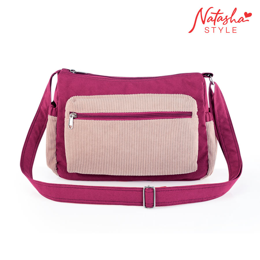 Carife Ladies Multi-pocket Crossbody Sling Bag - Natasha Style