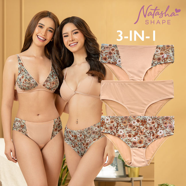 Lunajade Ladies 3-in-1 Mid Rise Panty - Natasha Shape