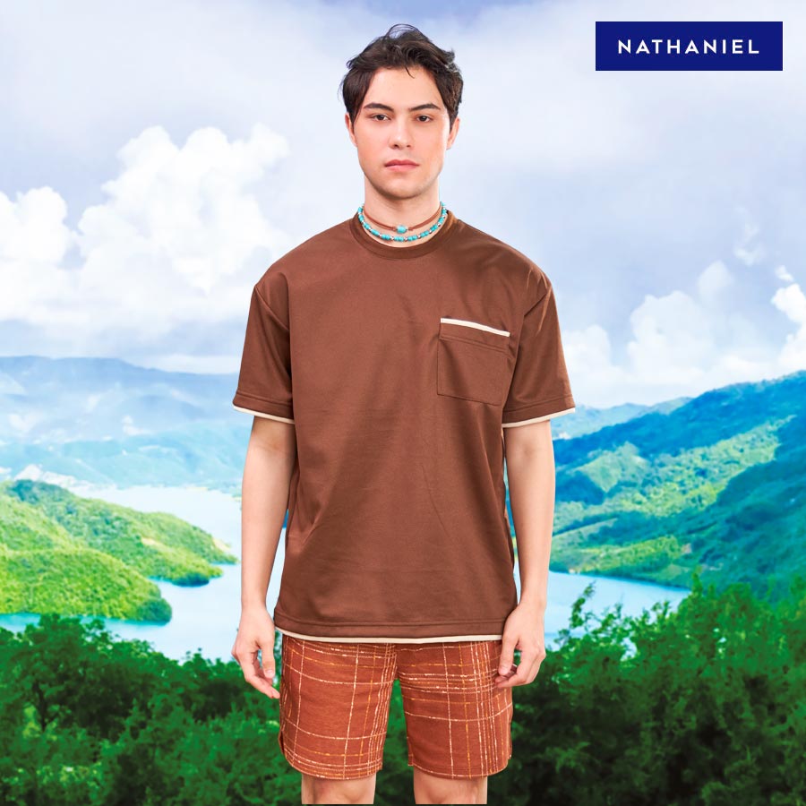 Agabus Men's Brown Loose Fit Shirt - Nathaniel