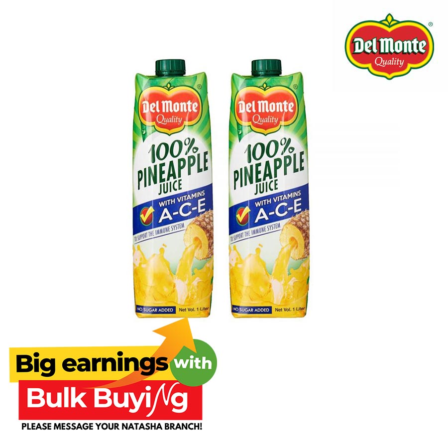 Pineapple Juice 2in1 Tetra Twin Pack - Del Monte