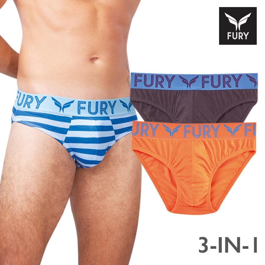 Saylor Men's 4 In 1 Bikini Brief - Fury
