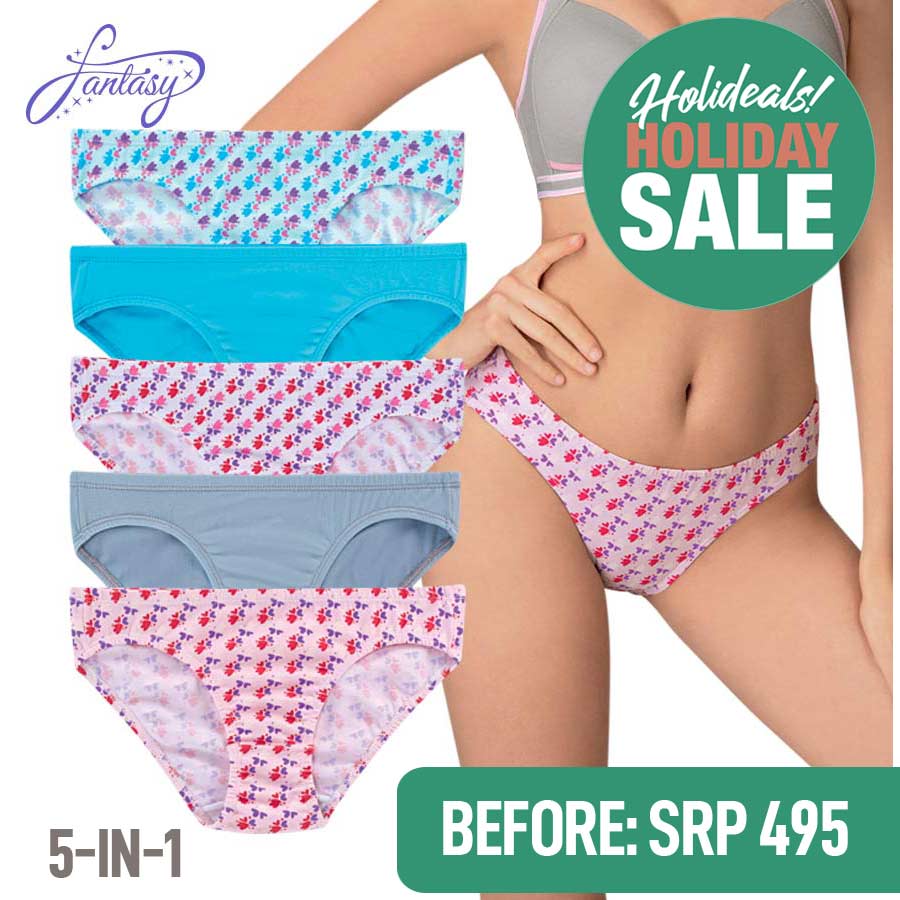 Moreen Ladies' 5 In 1 Bikini Panty - Fantasy