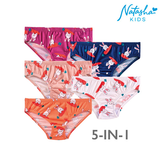 Crisolga Girls 5 In 1 Bikini Panty - Natasha Kids