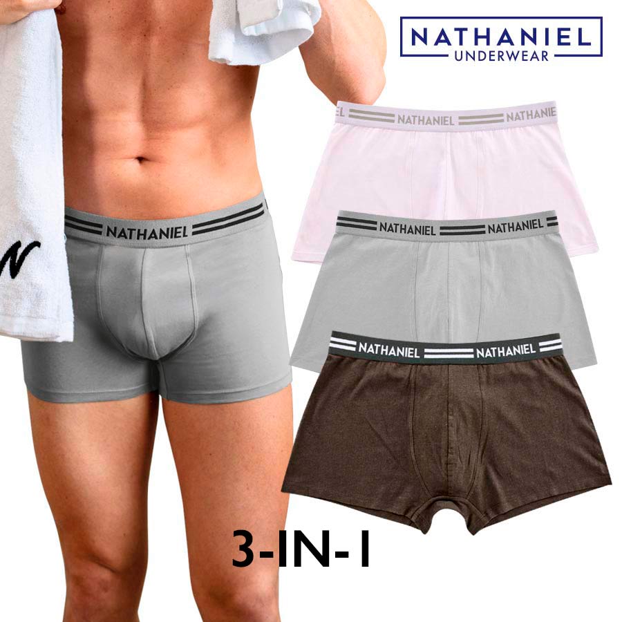 Barette Men's Multicolor 3-in-1 Boxer Brief - Nathaniel