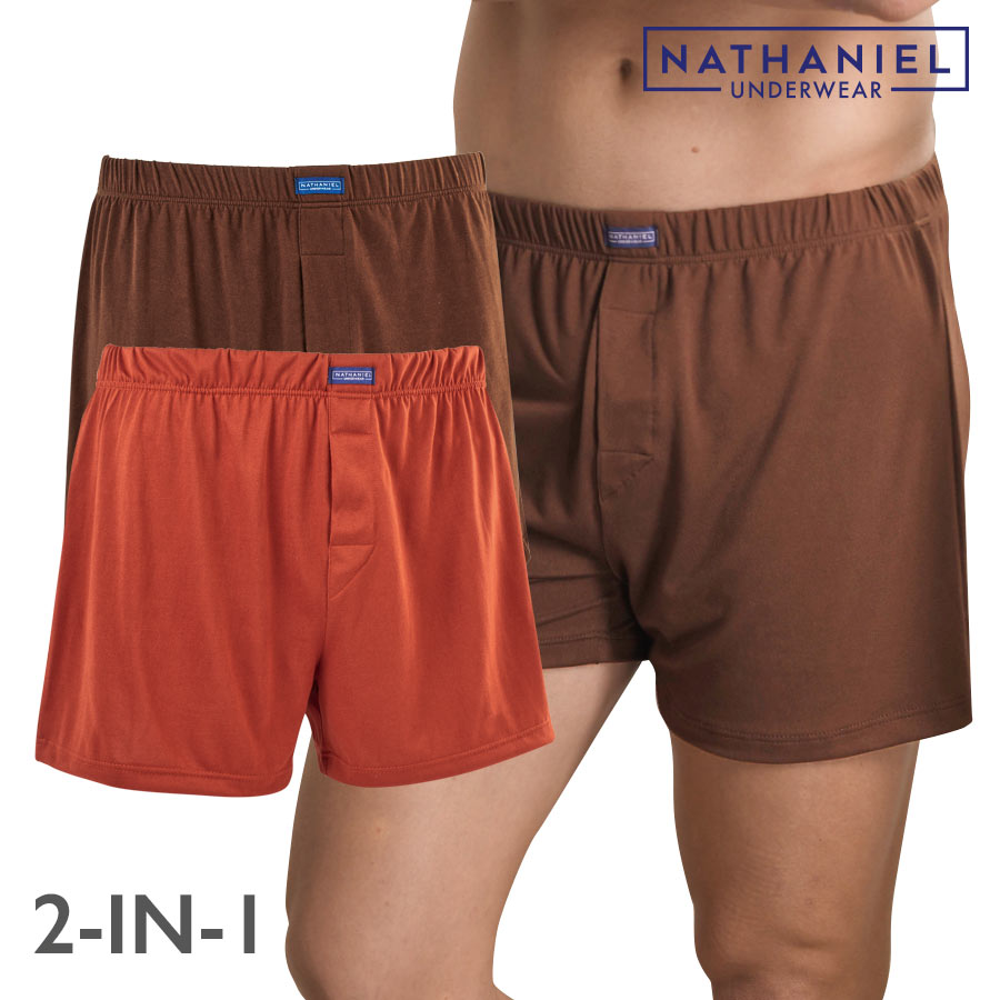 Aaronjay Men's 2 In 1 Boxer Shorts - Nathaniel