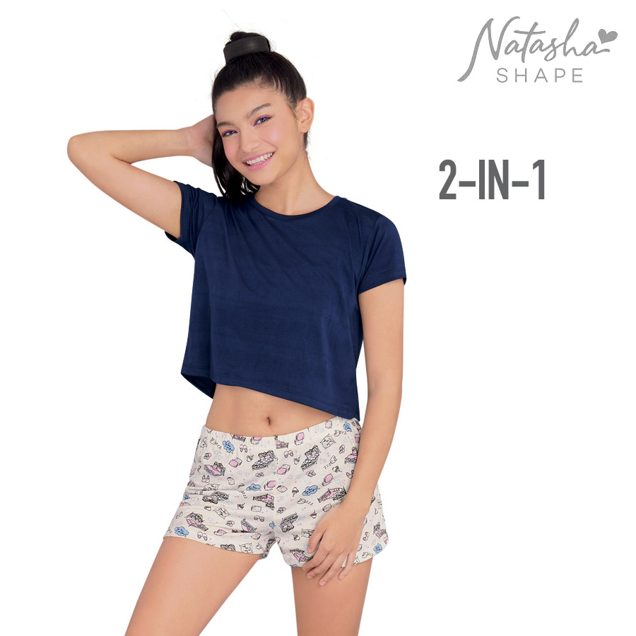 Brennamae Teens' 2-in-1 Crop Top & Shorty - Natasha Shape