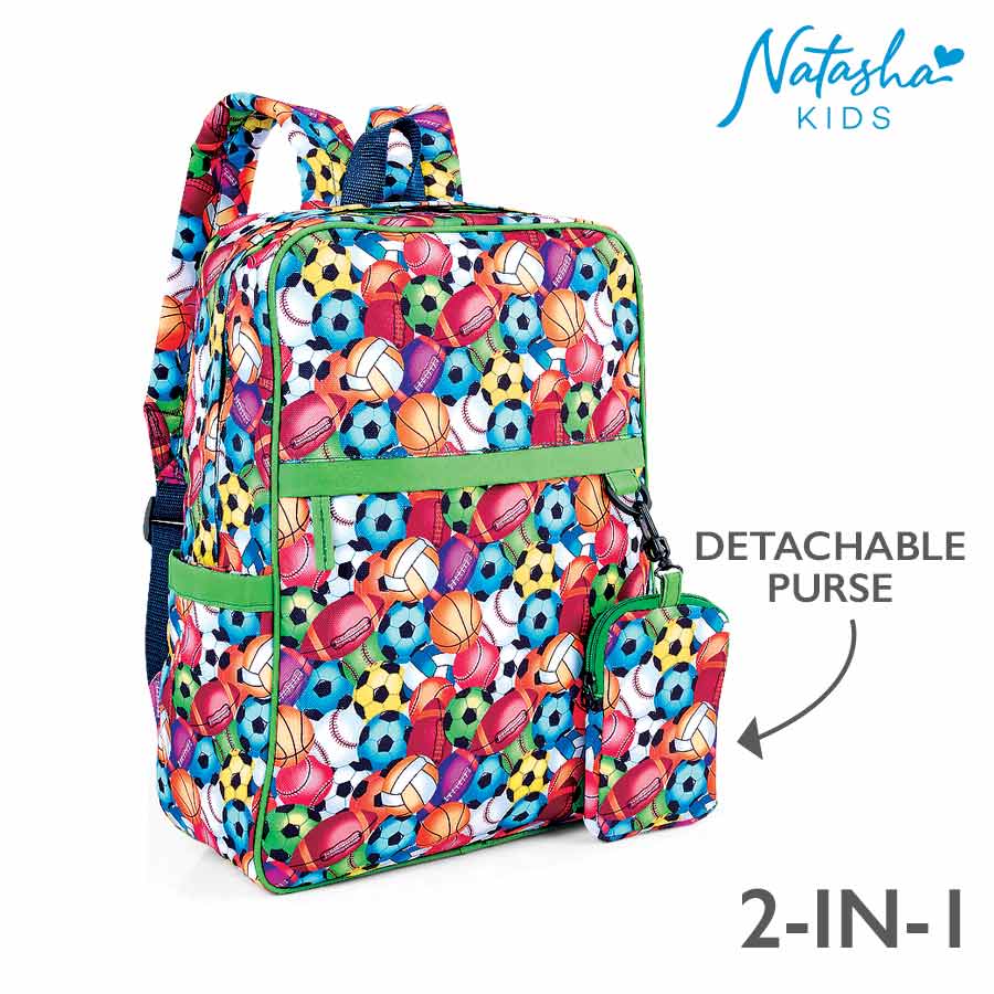 Grialdo Kid's Boys Multicolor 2-in-1 School Bag - Natasha Kids