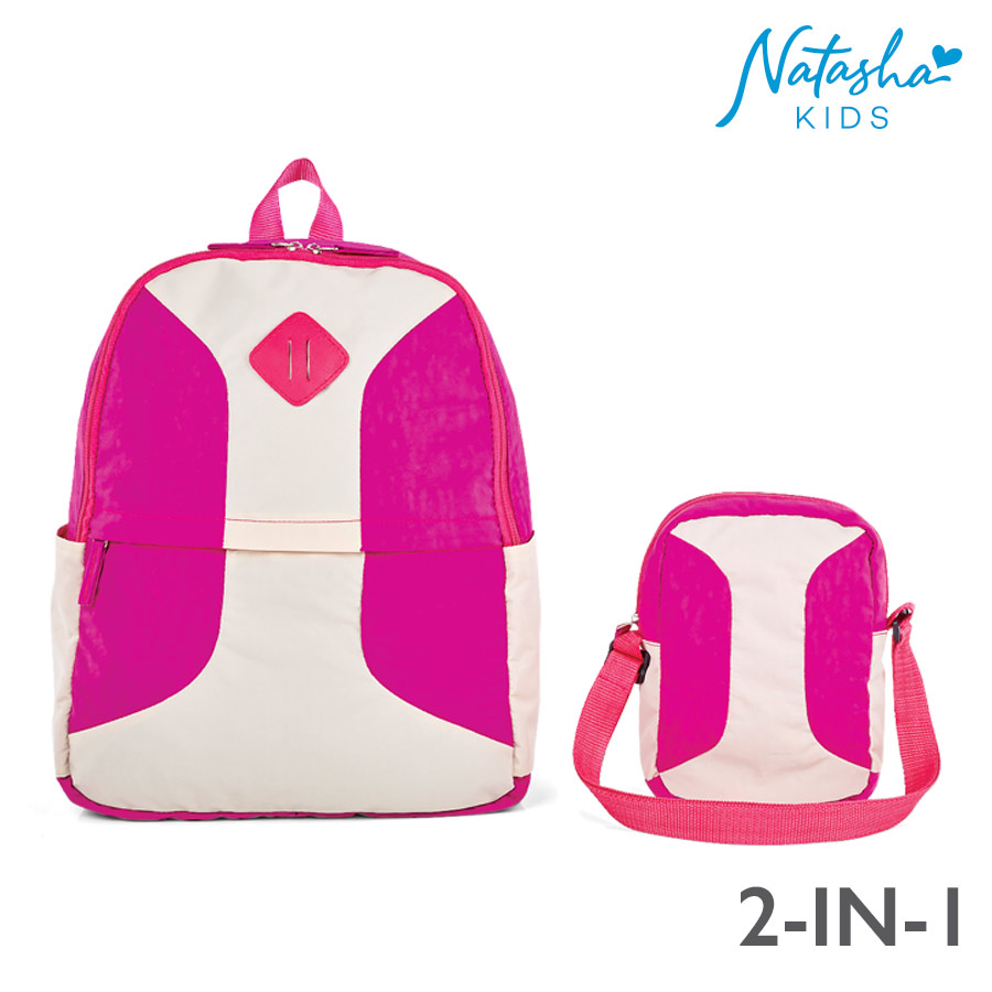 Glorisee Kid's Girls Multicolor 2in1 Backpack School Bag - Natasha Kids
