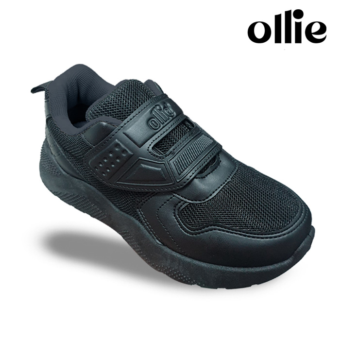 Diego Boy's Black Velco Strap Shoes - Ollie