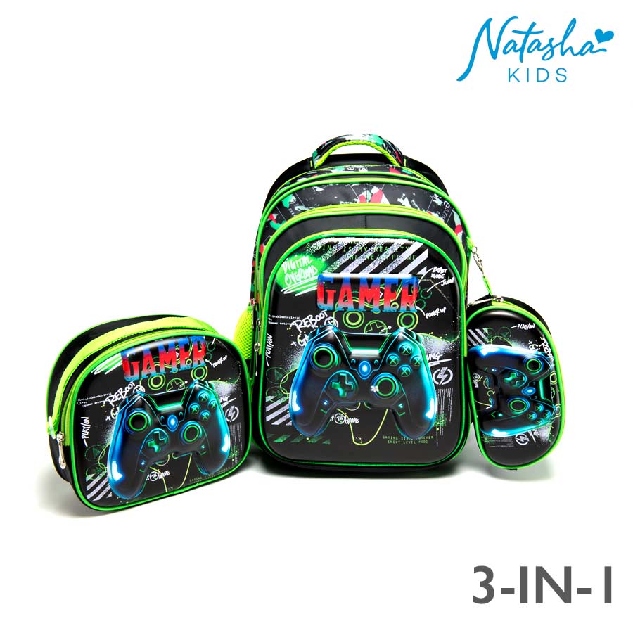 Fraycor Kid's Boys Multicolor 3-in-1 Backpack School Bag - Natasha Kids