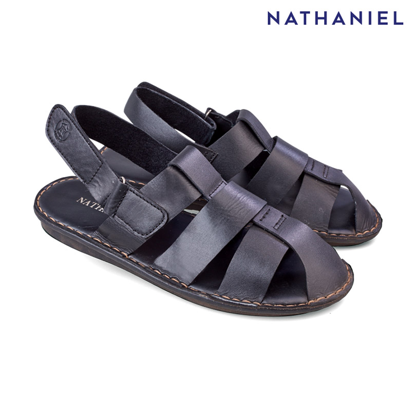 Bruno03 Black Men's Casual Sandals - Nathaniel
