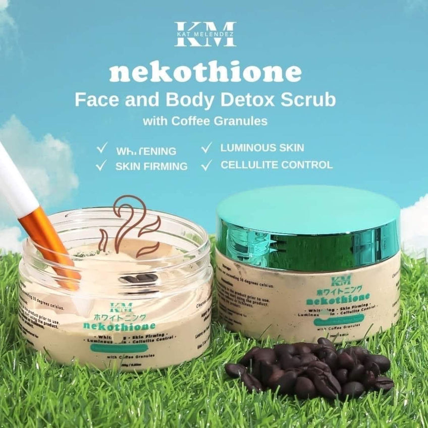 Nekothione Face and Body Detox Scrub with Coffee Granules - Kat Melendez