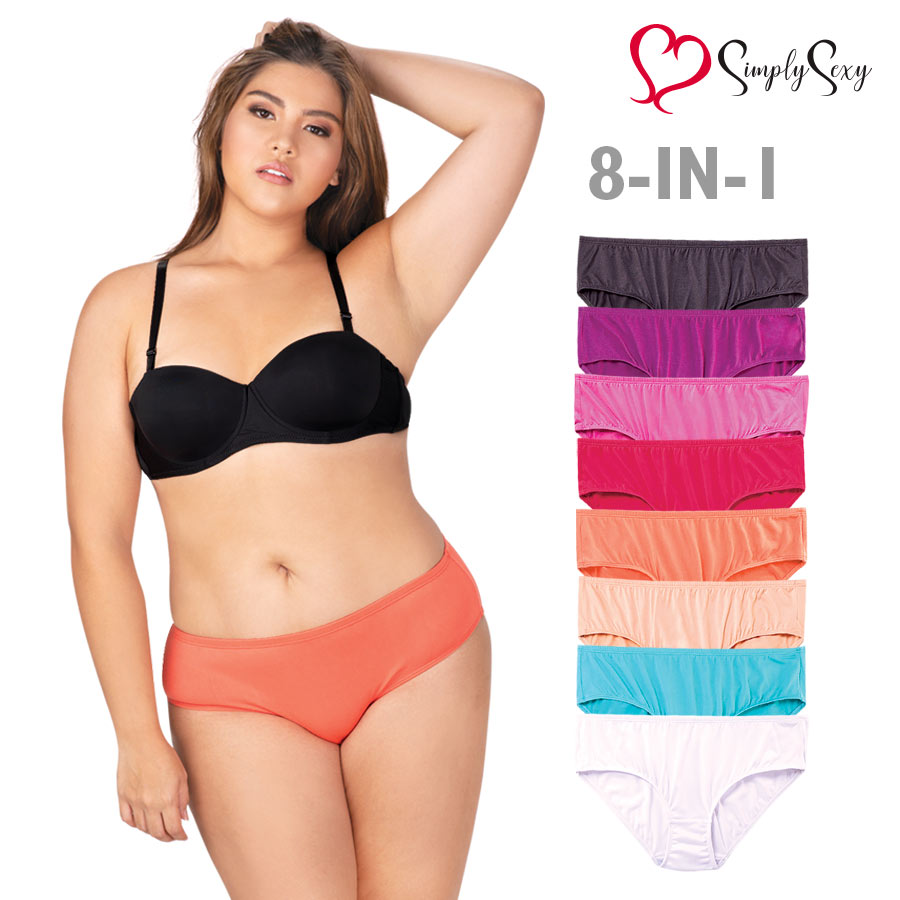 Cristeta Ladies' Plus 8-in-1 Bikini Panty - Simply Sexy