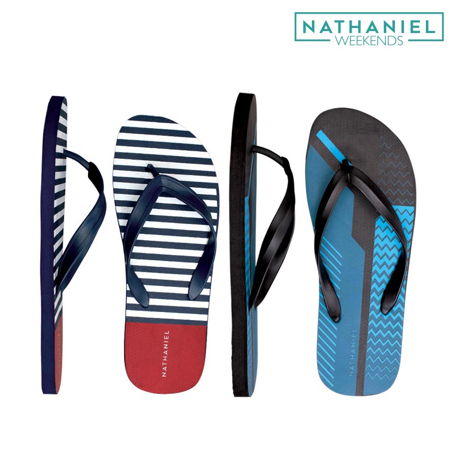 Fitville Men's Black / Navy 2in1 Casual Comfortable
Printed Slip-on - Nathaniel