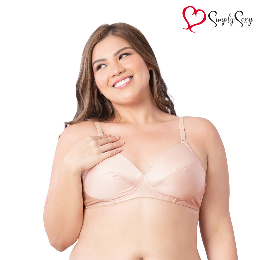 Irenegrace Ladies Plus Nude Plain Non-wire Soft Cup Bra - Simply Sexy