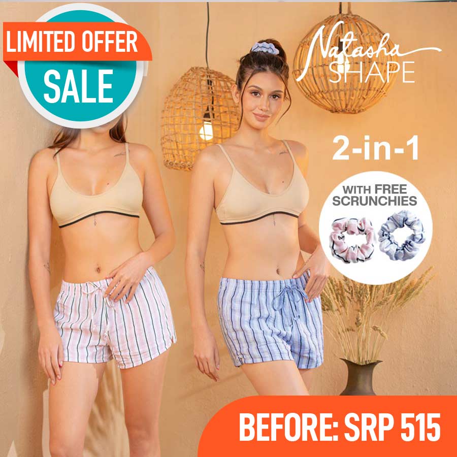 Adhika Ladie's 2in1 Boxer Shorts - Natasha Shape