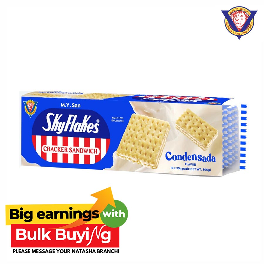 Sky Flakes Cracker Sandwich
Condensada Flavor - M.Y. San