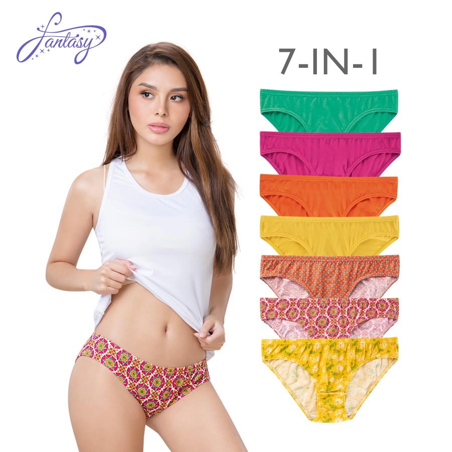 Marsha Ladies 7 In 1 Bikini Panty - Fantasy