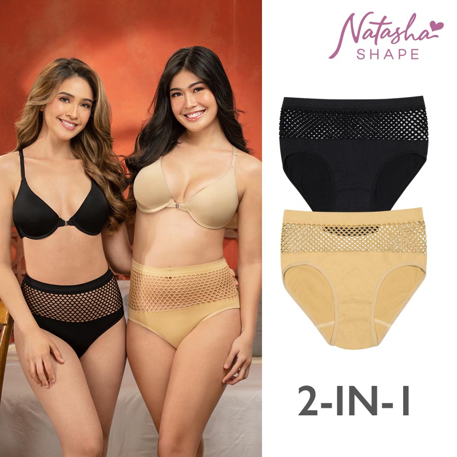 Carlymay Ladie's Multicolor 2in1 Full Rise
Plain Panty - Natasha Shape