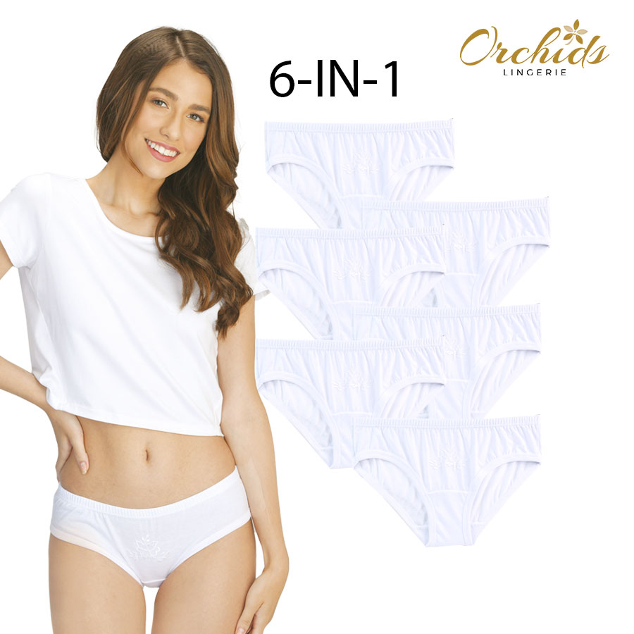 Autumflora Ladies' White Leg Piping - Orchids