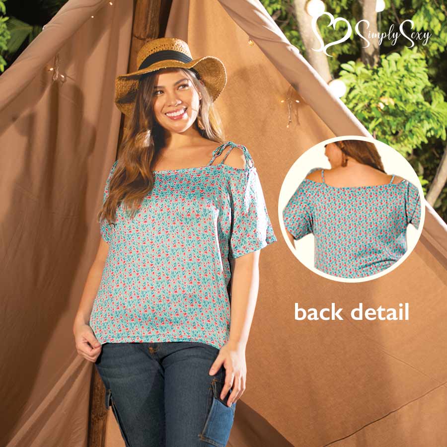 Dalnina Ladies Strap Blouse Plus Size
Full Print Blouse - Natasha Shape