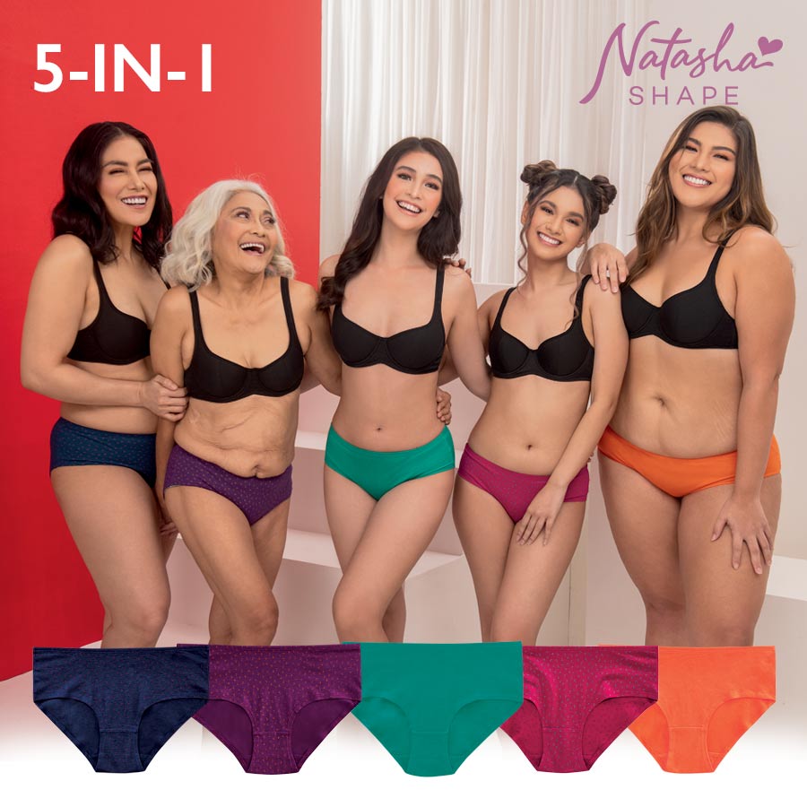 Deofila Ladies' Multicolor 5-in-1 Bikini Panty - Natasha Shape