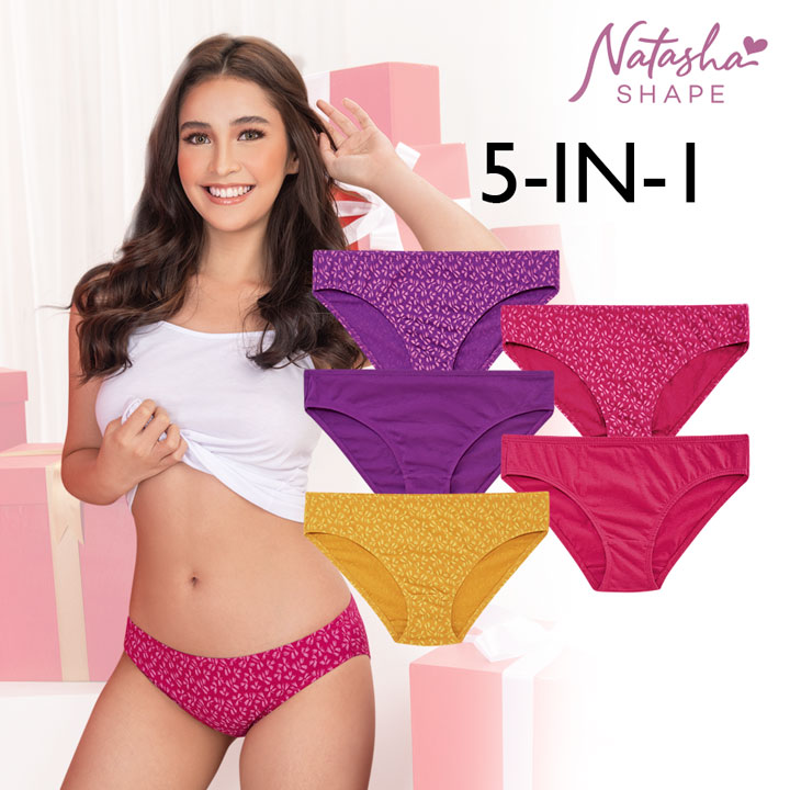 Dasha Ladies' Multicolor 5-in-1 Bikini Panty - Natasha Shape 