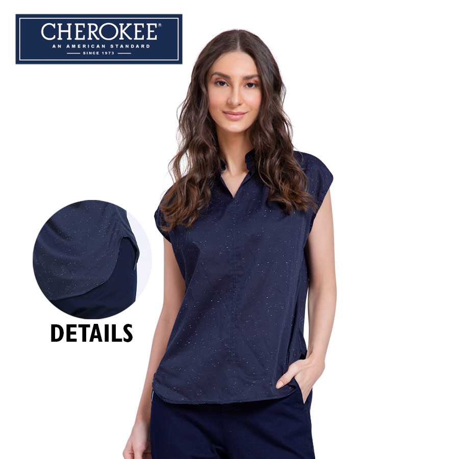 Guiafloriz Ladies' Blue Sleeveless Blouse - Cherokee