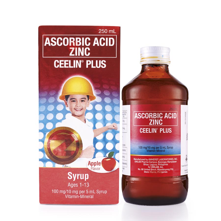 Ascorbic Acid With Zinc Syrup - Ceelin Plus 