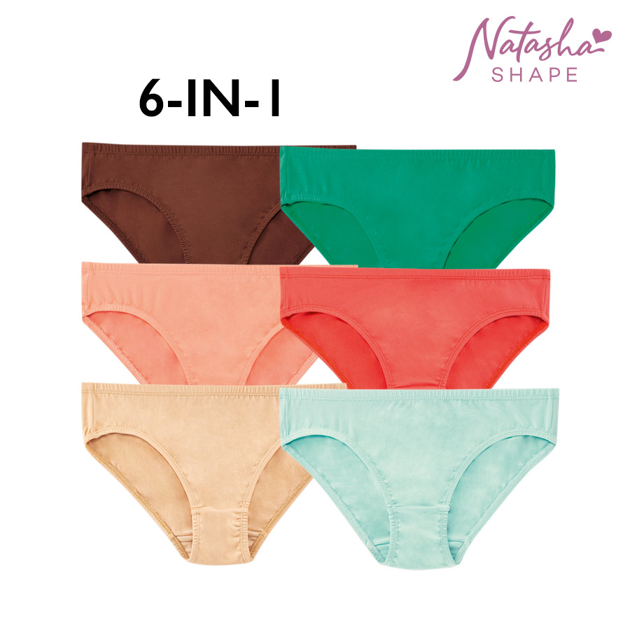 Aritha Ladies' 6 In 1 Bikini Panty - Natasha Shape