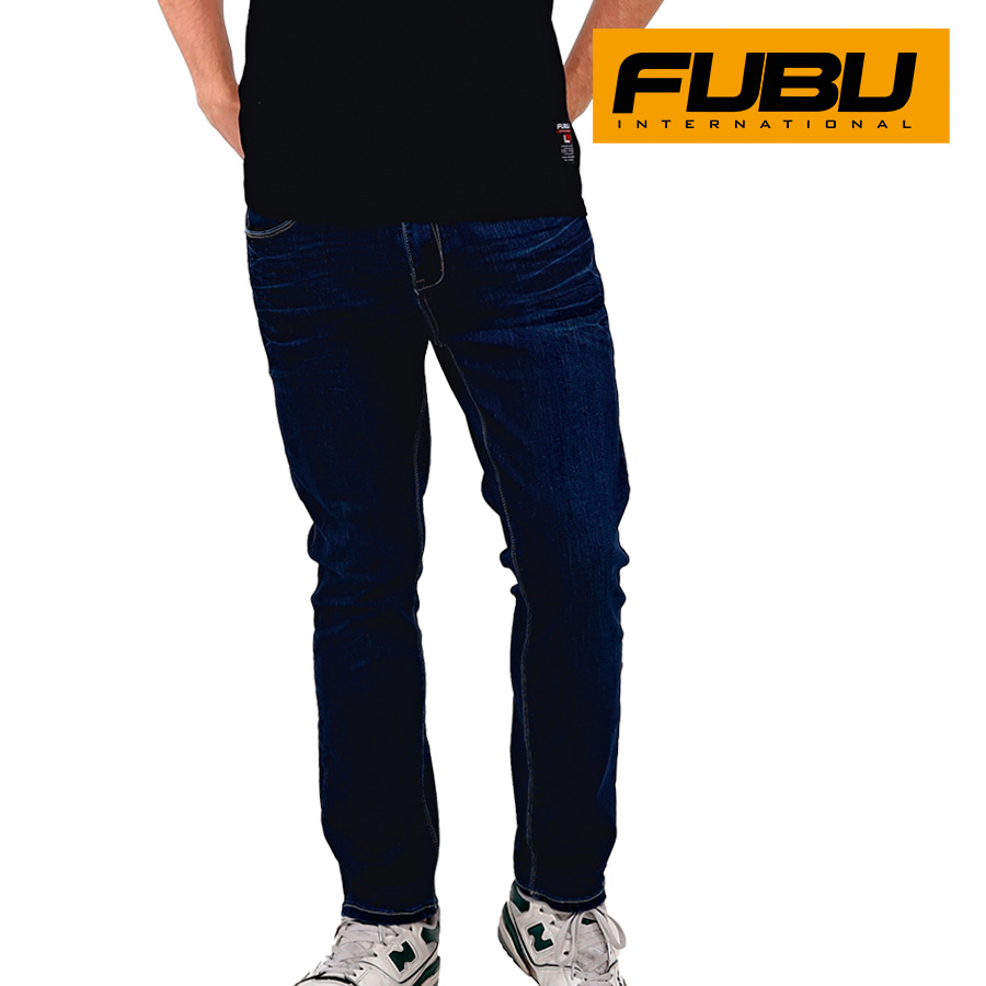Delevan Men's Slim Tapered Denim Pants - Fubu