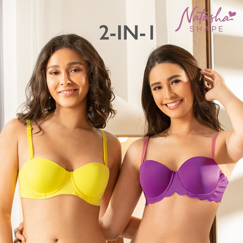 Ivanka Ladies' 2 In 1 Underwire Molded Cup Bra - Natasha Shape