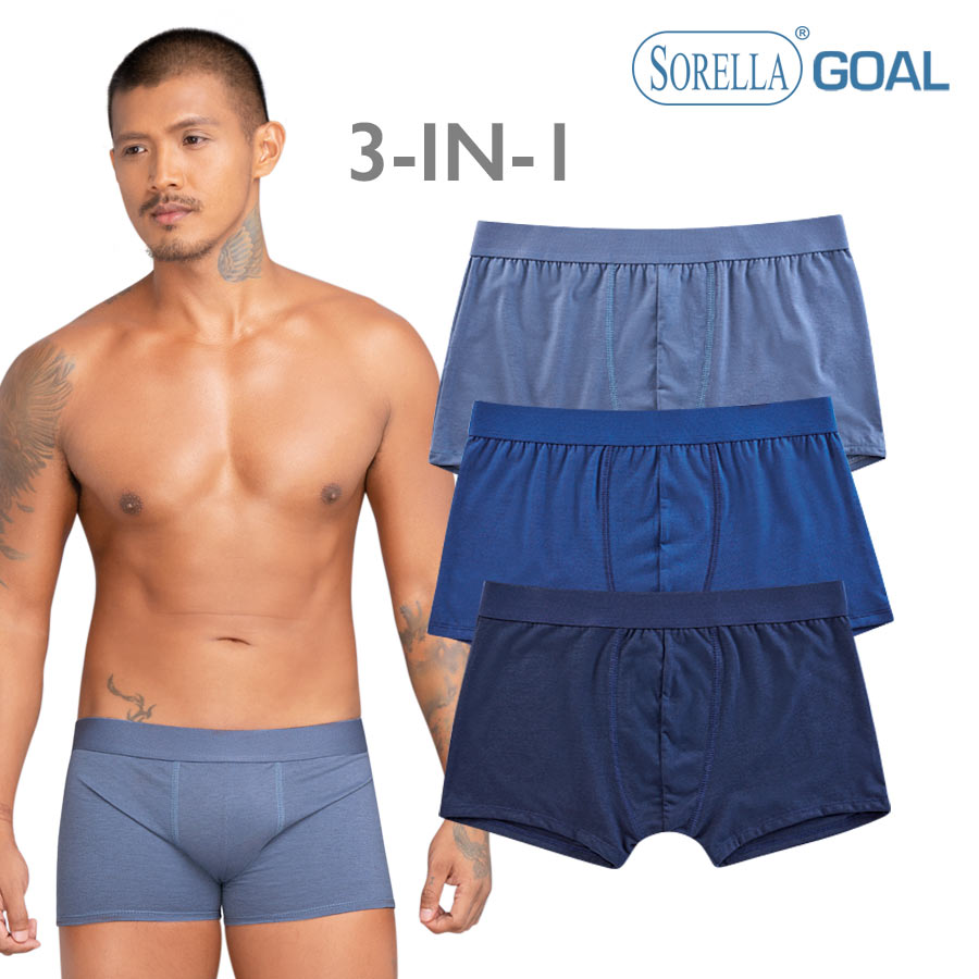 Vansworth Men's Multicolor 3-in-1 Boxer Brief- Sorella