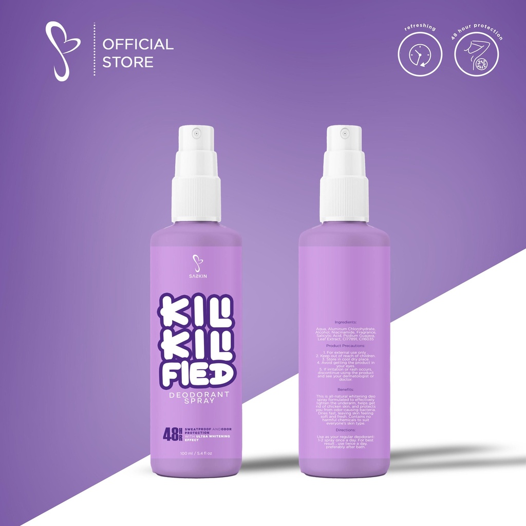 Kilikilified Deodorant Spray - Saskin