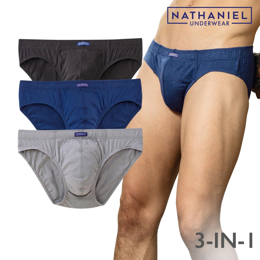 Burbank Men's Multicolor 3in1 Bikini Brief - Nathaniel