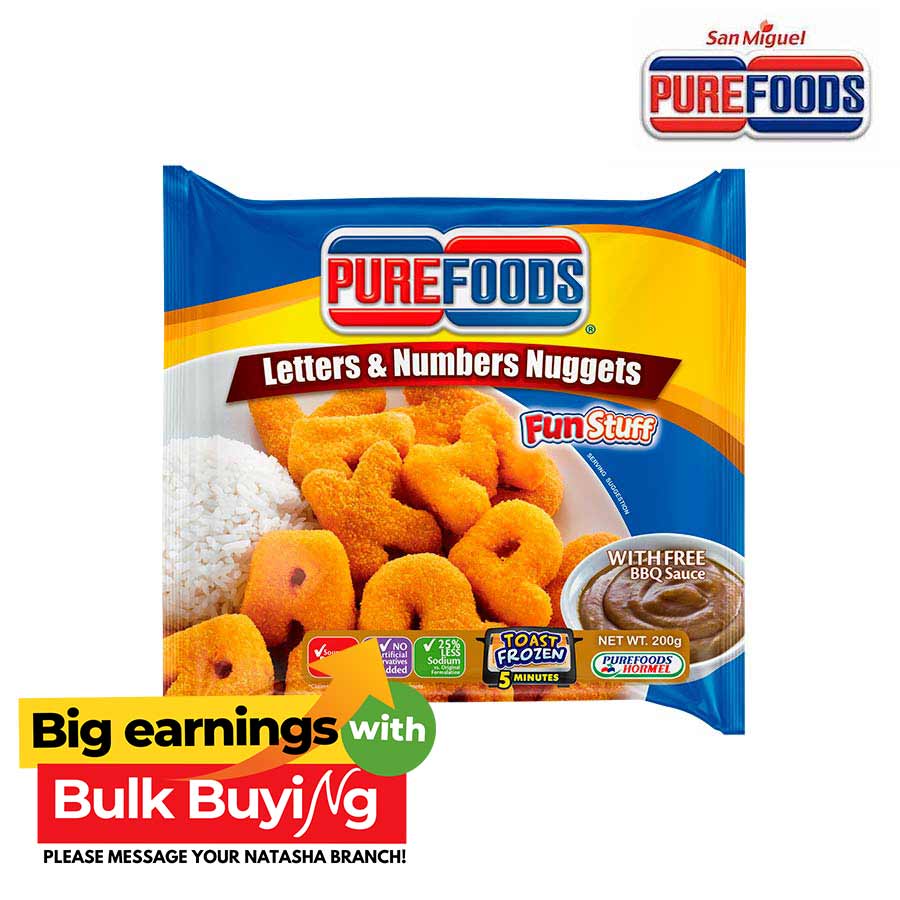 Funstuff Letter And Number Nuggets - Purefoods