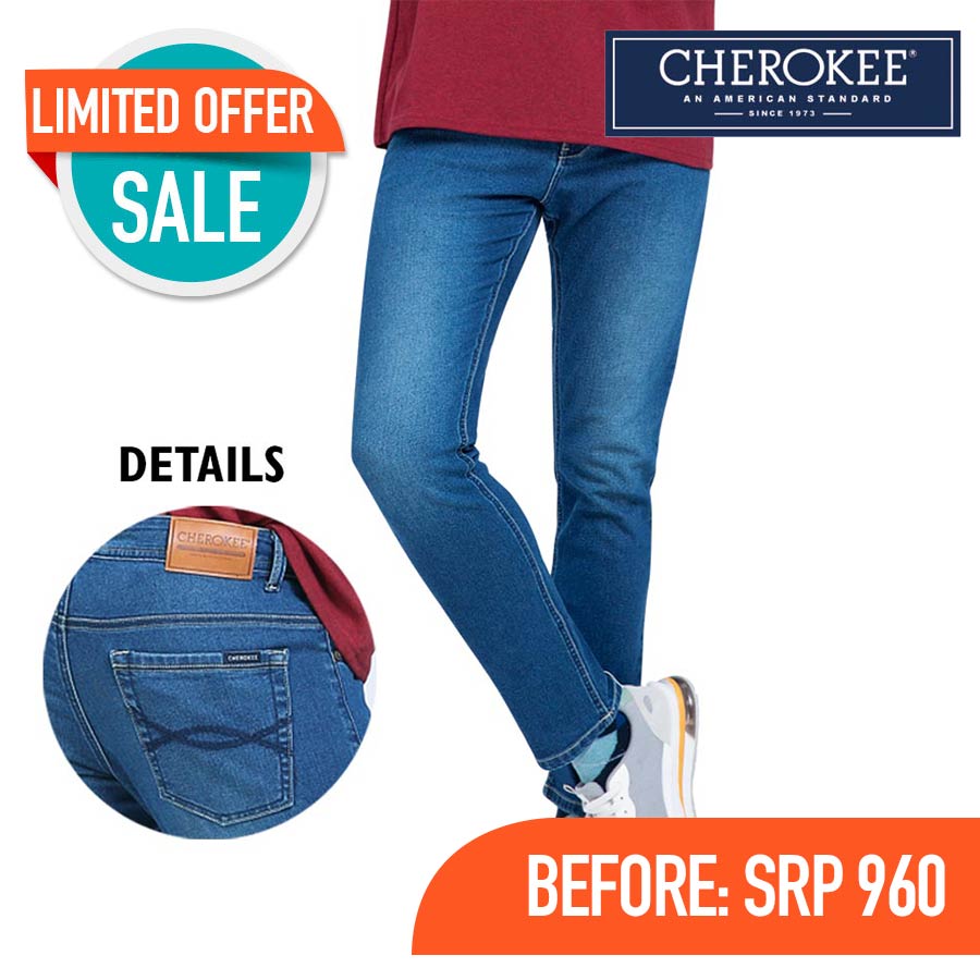 Joenlee Men's Blue Regular Wash Pants - Cherokee