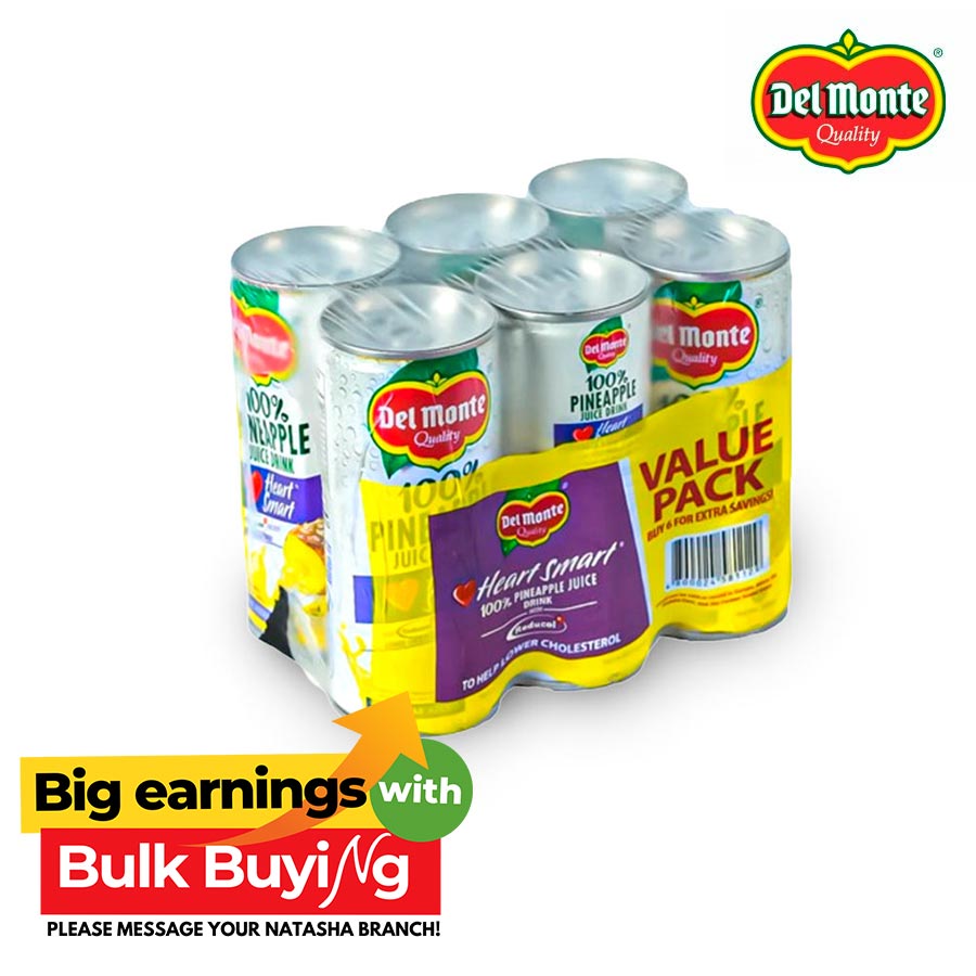 Pineapple Juice 6in1 Heart Smart - Del Monte