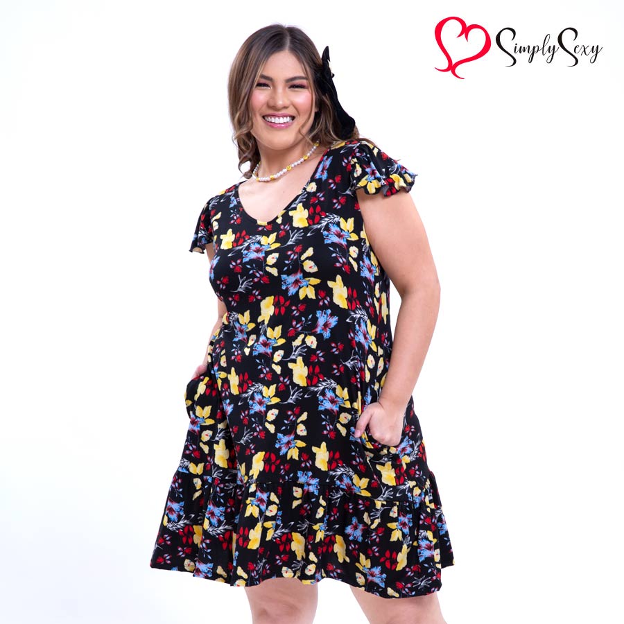 Jazrel Mid Length Dress - Simply Sexy