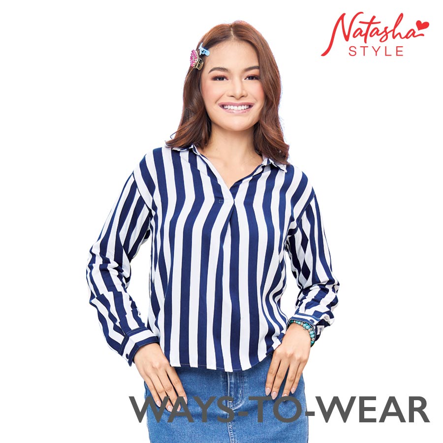 Larajin Ladies Printed Stripes
Long Sleeves - Natasha Style