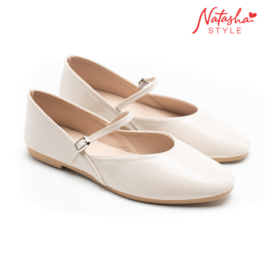 Elodie Ladies Flat Ballerina Shoes - Natasha Style