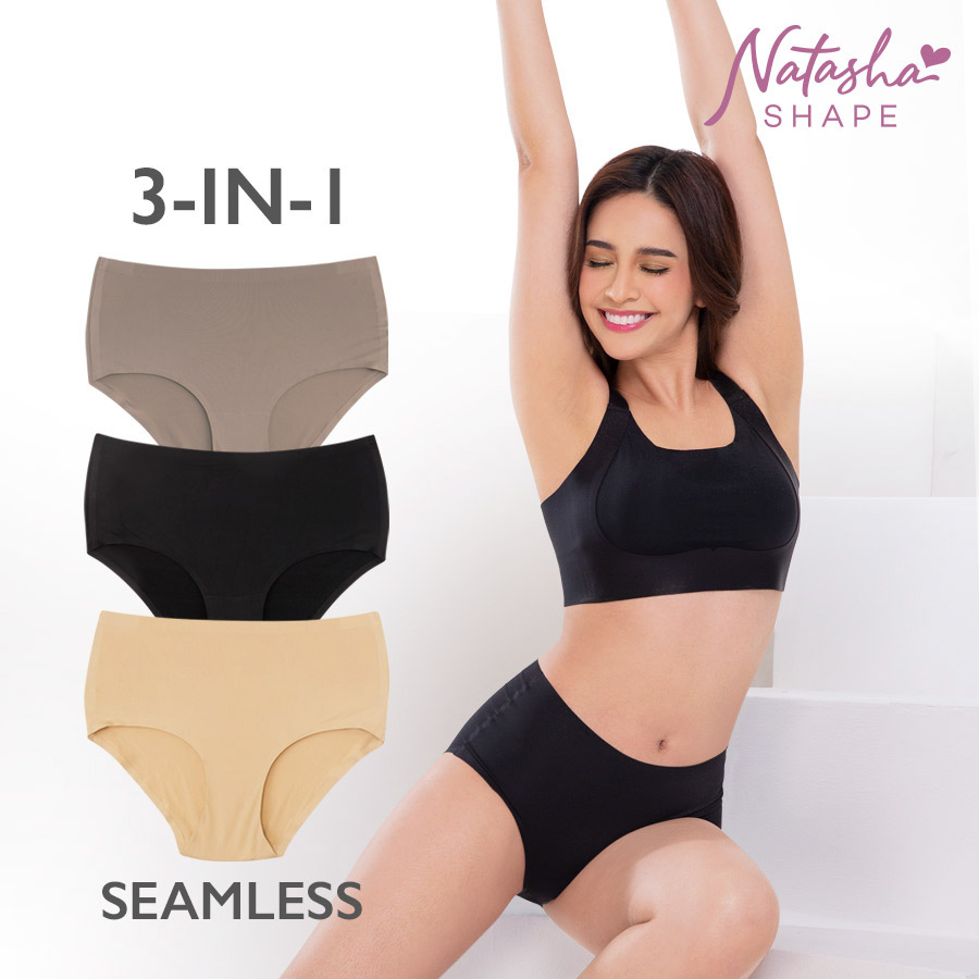 Lalymae Ladies' 3 In 1 Seamless Full-rise Panty - Natasha Shape