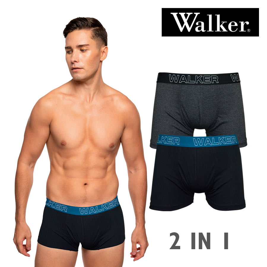 Huber Men's 2in1 Boxer Brief - Walker
