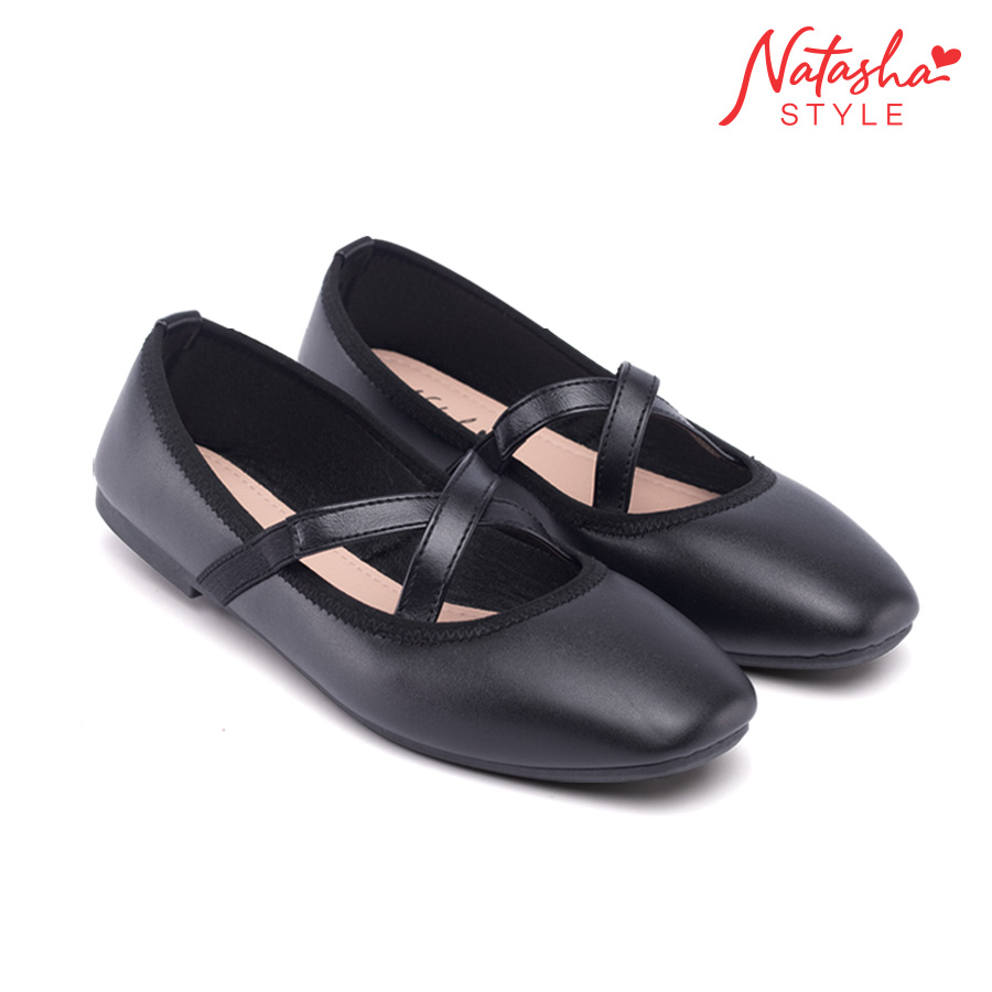 Geneva Ladies Ballerina School Shoes - Natasha Style