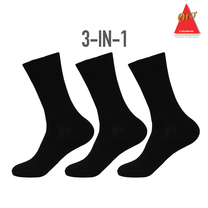 Ep040 3 Pairs Denim Casual Socks - Oro