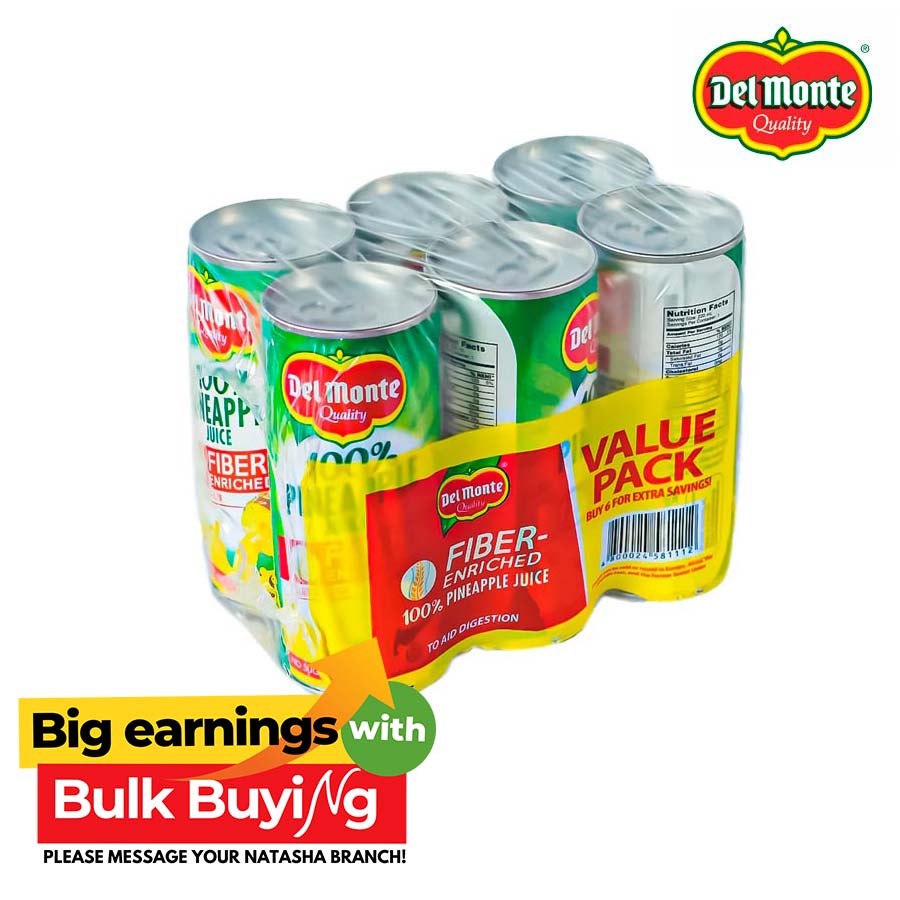 Fiber Enriched Pineapple Juice 6in1 - Del Monte