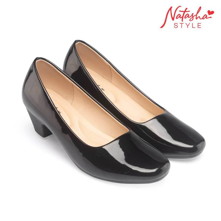 Intact Ladies' Black School Shoes - Natasha Style