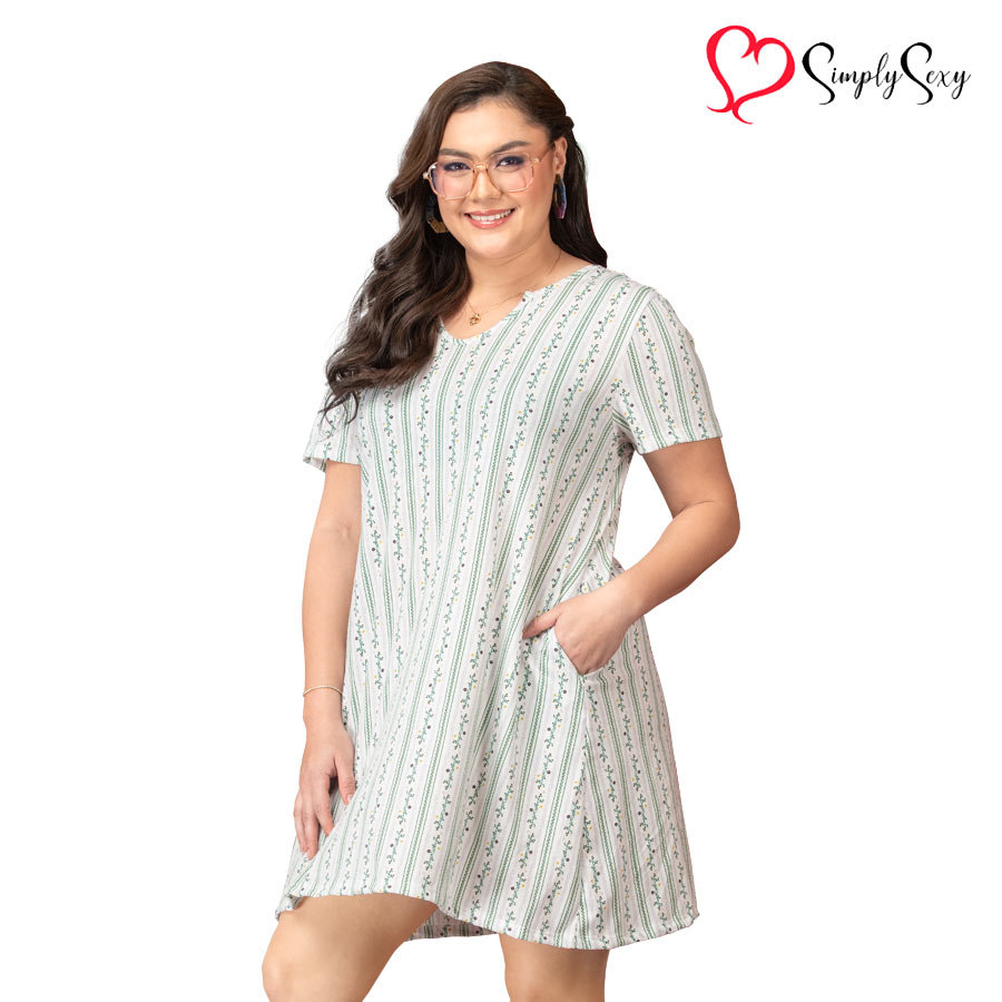 Lancina Ladies Plus Mid Length Dress - Simply Sexy